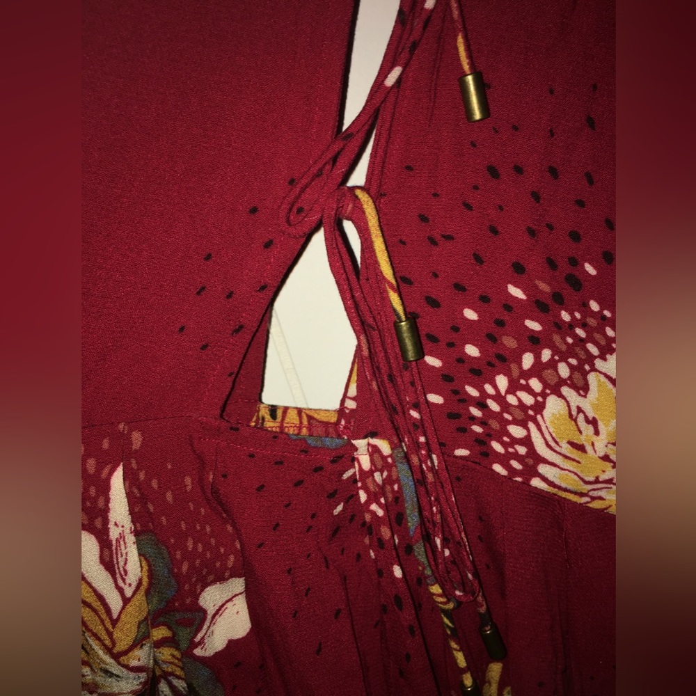 Free People Sleeveless Red Boho Dress Size small - Picture 2 of 9